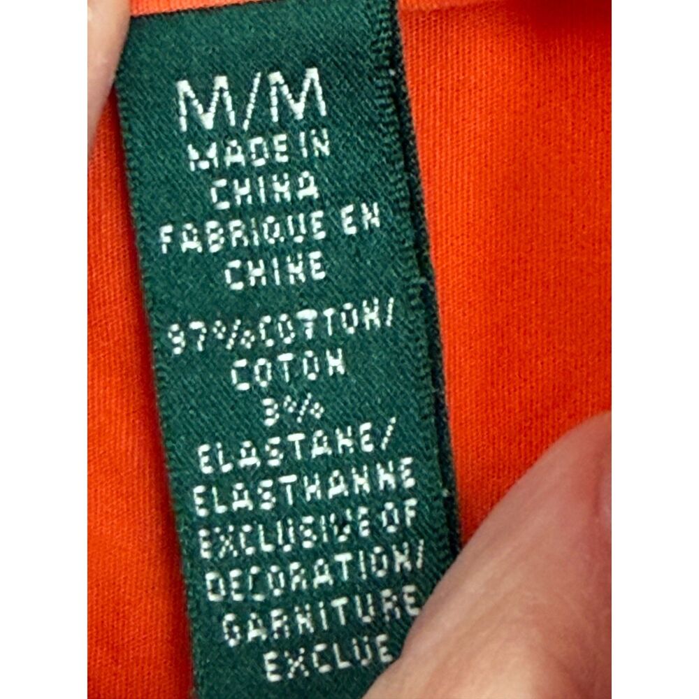 Lauren Ralph Lauren Orange Stretch Cotton Button Down Shirt Preppy, Luxuary - Picture 6 of 6